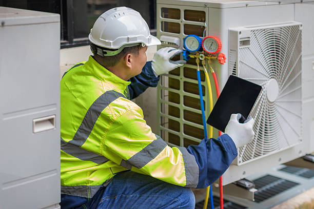 Professional Hvac technician working in Round O, SC